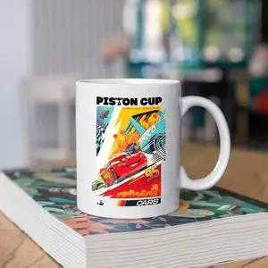 Cars Lightning 11oz and 15oz Black and White Mug