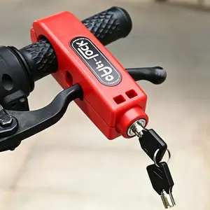 Anti-Theft Handlebar Key Lock for Bikes, Motorcycles & Ebikes - ABS Plastic Security Lock, Cycling Ebike Accessories for Sports & Outdoor Recreation