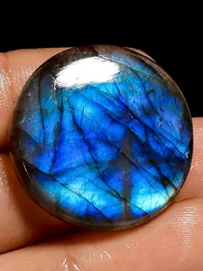 100g Assorted Natural Labradorite Round Cabochons | Bohemian Style, Multi-Color, Natural Gemstones, Ideal for Crafts & Jewelry Making, Ring Jewelry Making Supplies, Natural Stone Texture, Suitable for Christmas, Valentine'S Day