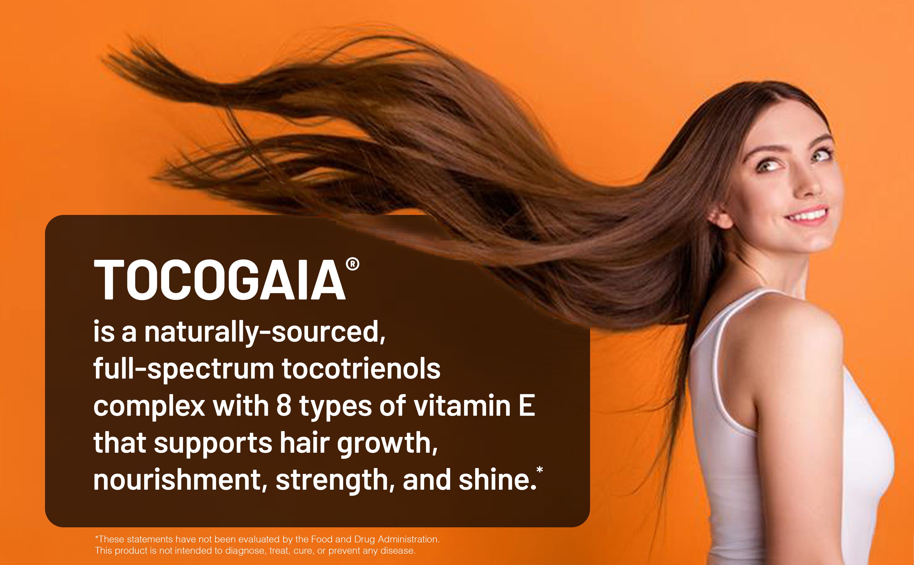 NatureWise Liquid Multivitamin Hair Growth for Women & Men + Tocogaia for Hair Growth & Skin Elasticity + Biotin, Vitamin D, E, B - Sugar Free Multivitamin - Peach Mango Flavor - Non-GMO - USA Manufactured