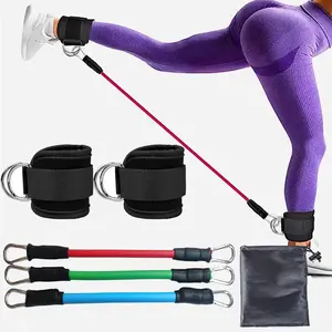 Fitness ankle trainer for leg and glute exercises, ankle strap, leg strap, gantry rack ankle buckle trainer