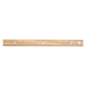 School Supply Boxes | 12" Wooden Ruler with 3-Ring Binder Holes | Available in 10-Pack, 20-Pack, 50-Pack, and 250-Pack | Durable Classroom and Office Supplies