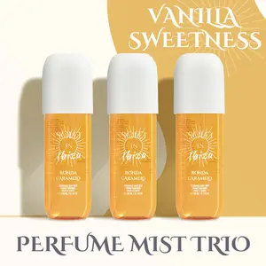 SOLO Hair & Body Fragrance Mist Spray for Women, Sweet Vanilla Caramel & Fresh Clean Scents, Perfect for Dating, Parties, Daily Use & Gift for Her (6.1 fl oz)