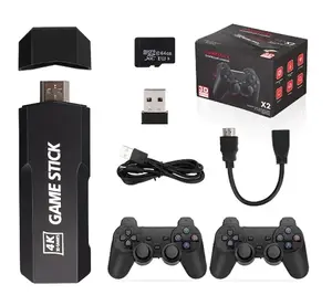 Wireless Retro Game Stick X2 | HD TV Console with Dual 2.4G Gamepads | Ultimate Classic Game Collection