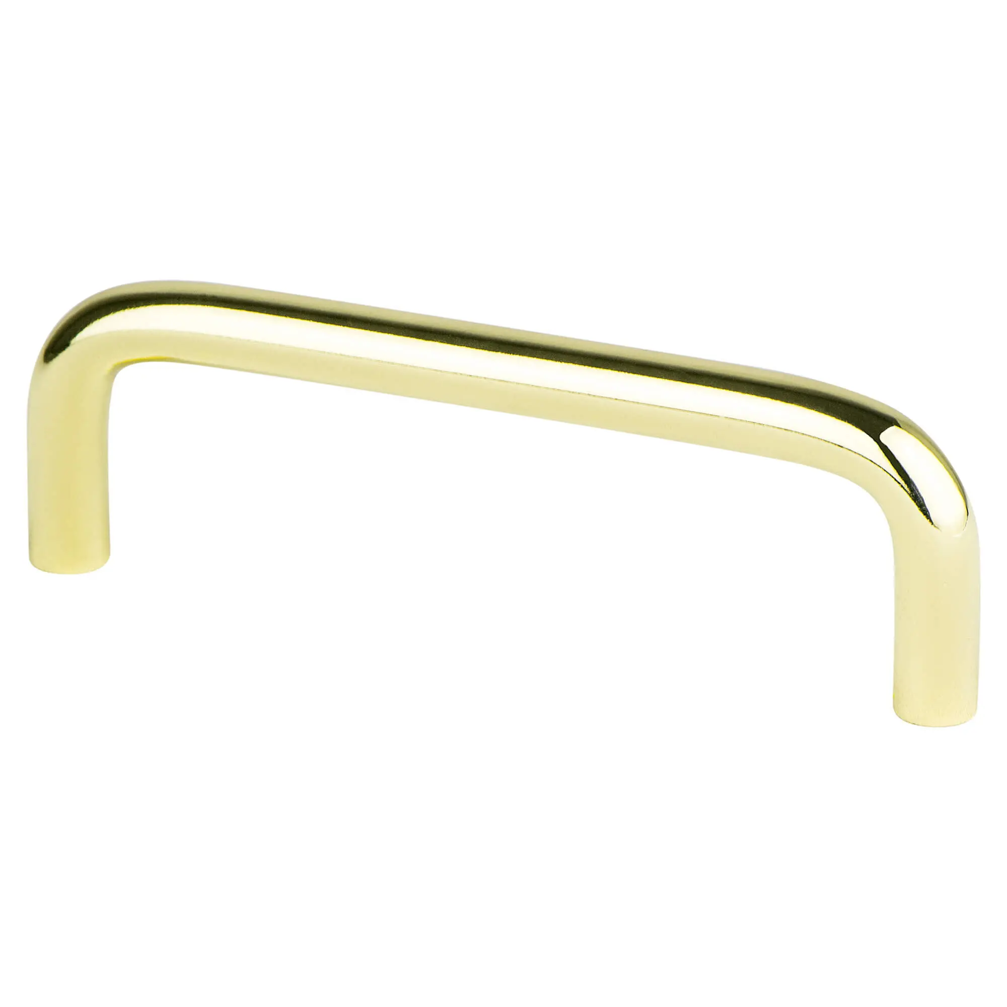 3.5 x 3.812 in. CC Zurich Wire Pull with Polished Brass