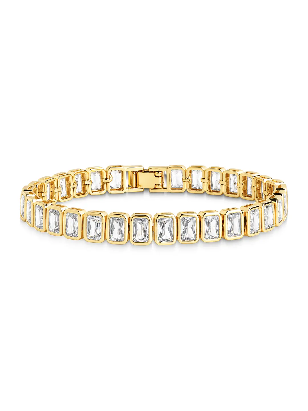 Roxie Bezel CZ Tennis Bracelet