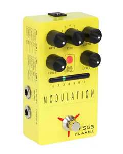 FLAMMA FS05 Multi Modulation Pedal Electric Guitar Stereo Effects Pedal with 7 Storable Slots 11 Modulation Effects True Bypass