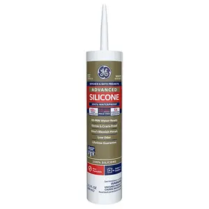 Silicone II 12235 Silicone Sealant Sealers, 10.1 oz Mold-Resistant Kitchen & Bath Caulk, White - Pack of 12