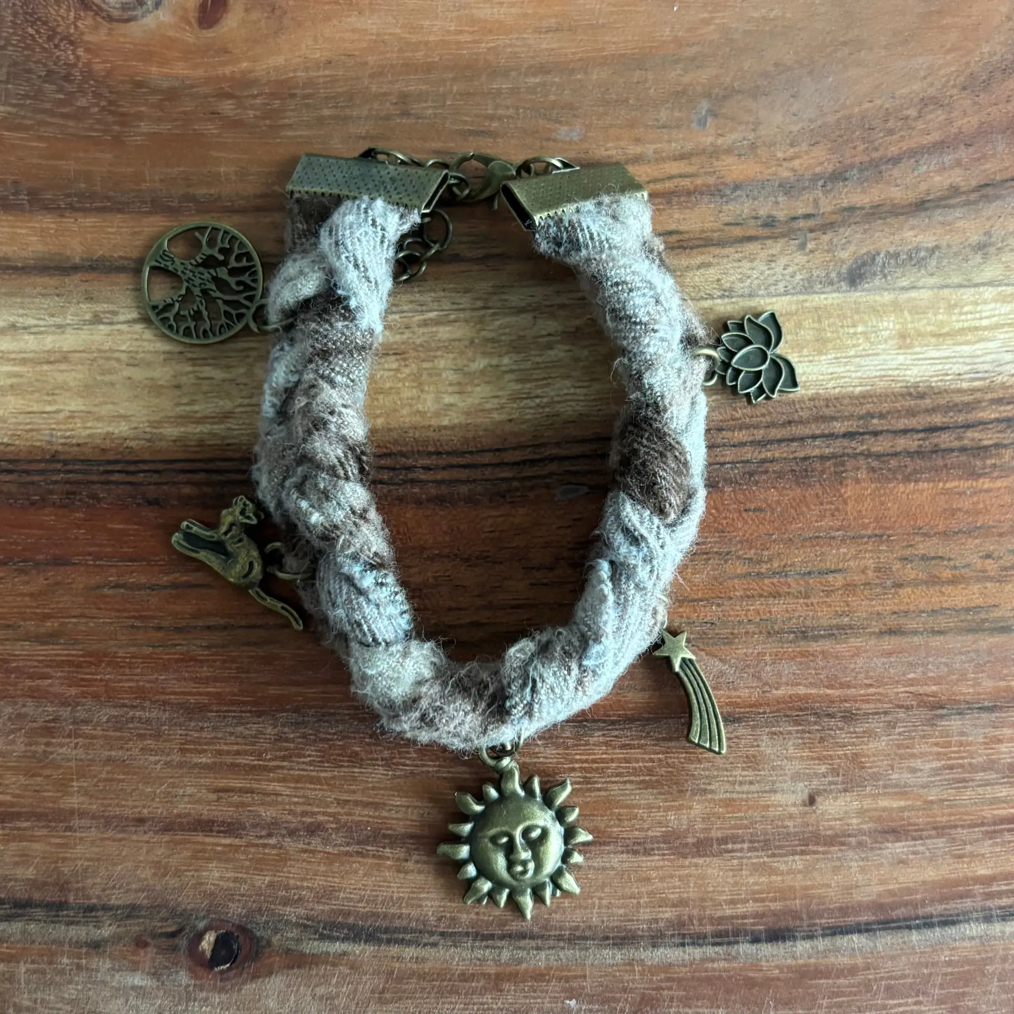 Alt Babe Fabric Charm Bracelet