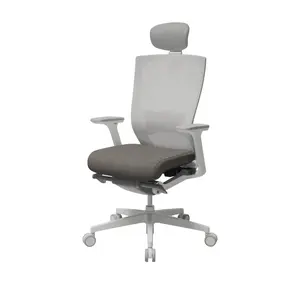 T50 High Performance Ergonomic Office Chair (White Frame / Gray Seat)