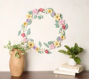 Ode to Color by Lori Weitzner Iron Flower Wreath