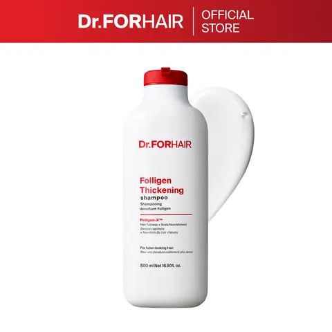 [Dr.FORHAIR] Folligen Thickening Haircare Shampoo, Cleanser with Biotin, Salicylic Acid, Rosemary & Sodium Lauryl Glycol Carboxylate - Strengthening, Anti-Breakage, Volumizing for Fuller-Looking Hair (Self Care Products)
