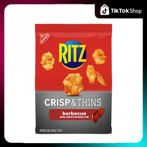 RITZ Crisp and Thins Barbecue Chips, 7.1 oz