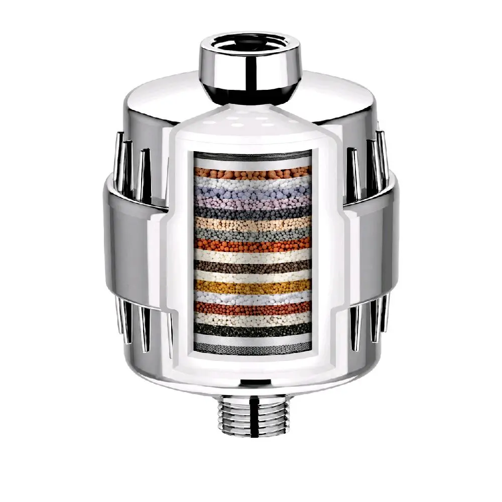 High Output Revitalizing Shower Filter - Reduces Dry Itchy Skin, Dandruff, Eczema, and Dramatically Improves The Condition of Your Skin, Hair and Nails - Chrome