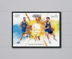Prizm Black Steph Curry/Klay Thompson 2025 Color Blast Golden State Warriors