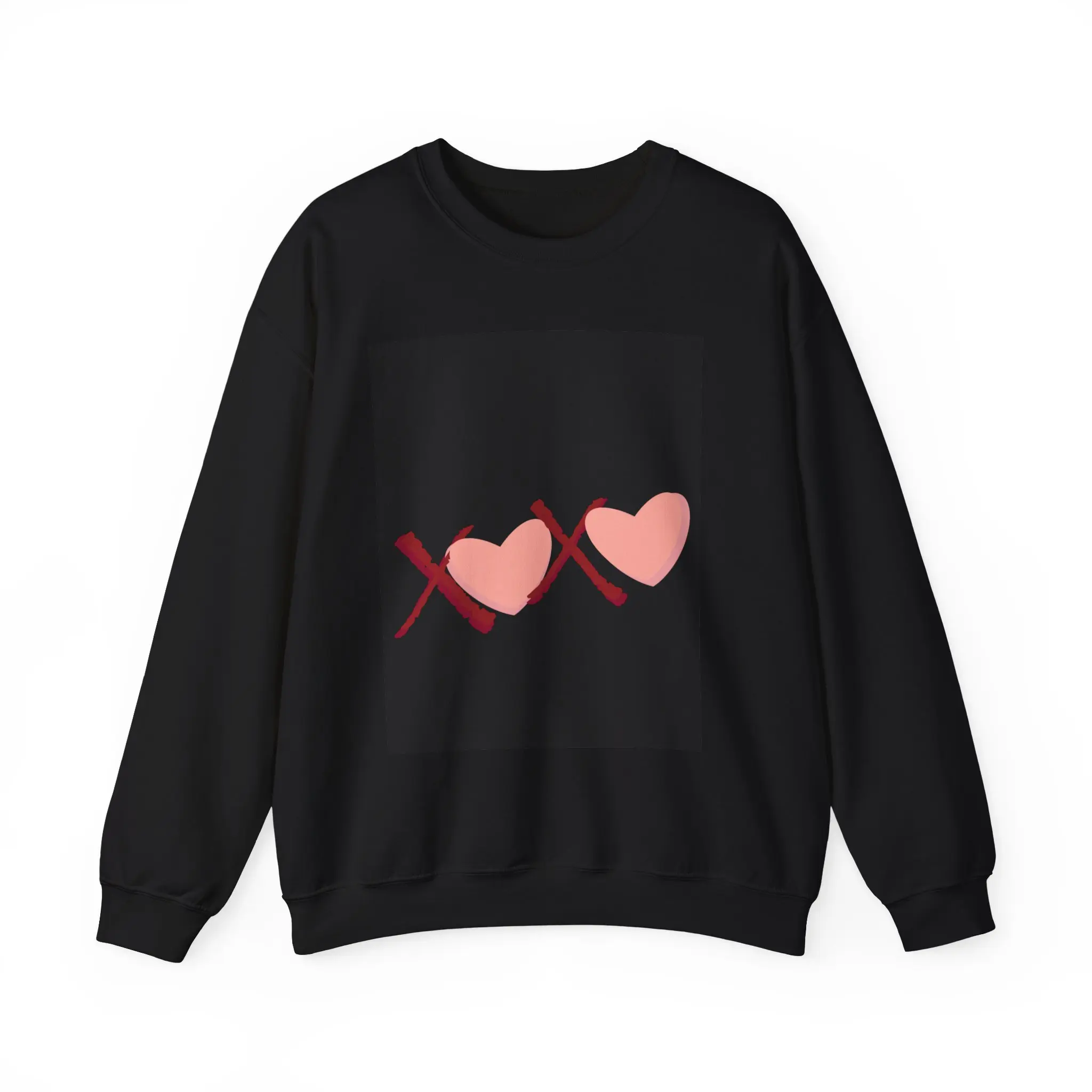 Valentines day Unisex Sweatshirt, Love Heart Crewneck Jumper, Romantic Gift for Him or Her, Valentine's Day Apparel, Valentine's Clothing