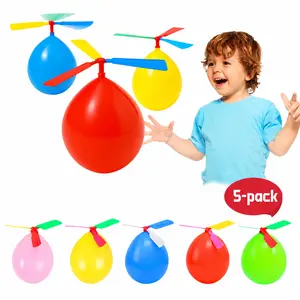 5-Piece Kids Balloon Helicopter, Outdoor Flying Toy, Ideal Kids Easter Gifts for Boys & Girls, Perfect for Children's Day Party Favors or Stocking Stuffers