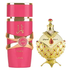 ORIGINAL HAREEM AL SULTAN GOLD OIL for (women) by KHADLAJ + Yara Candy Perfume (Women) - Fragrance Gift Bundle