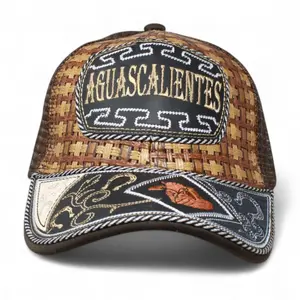 Gorra Artesanal con Bordado de los Estados de Mexico Embroidered Hat Embroidered Cotton Hat