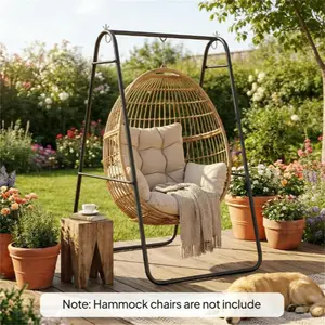 Stylish Hammock Frame Swing Chair - Durable Hanging Stand for Relaxation