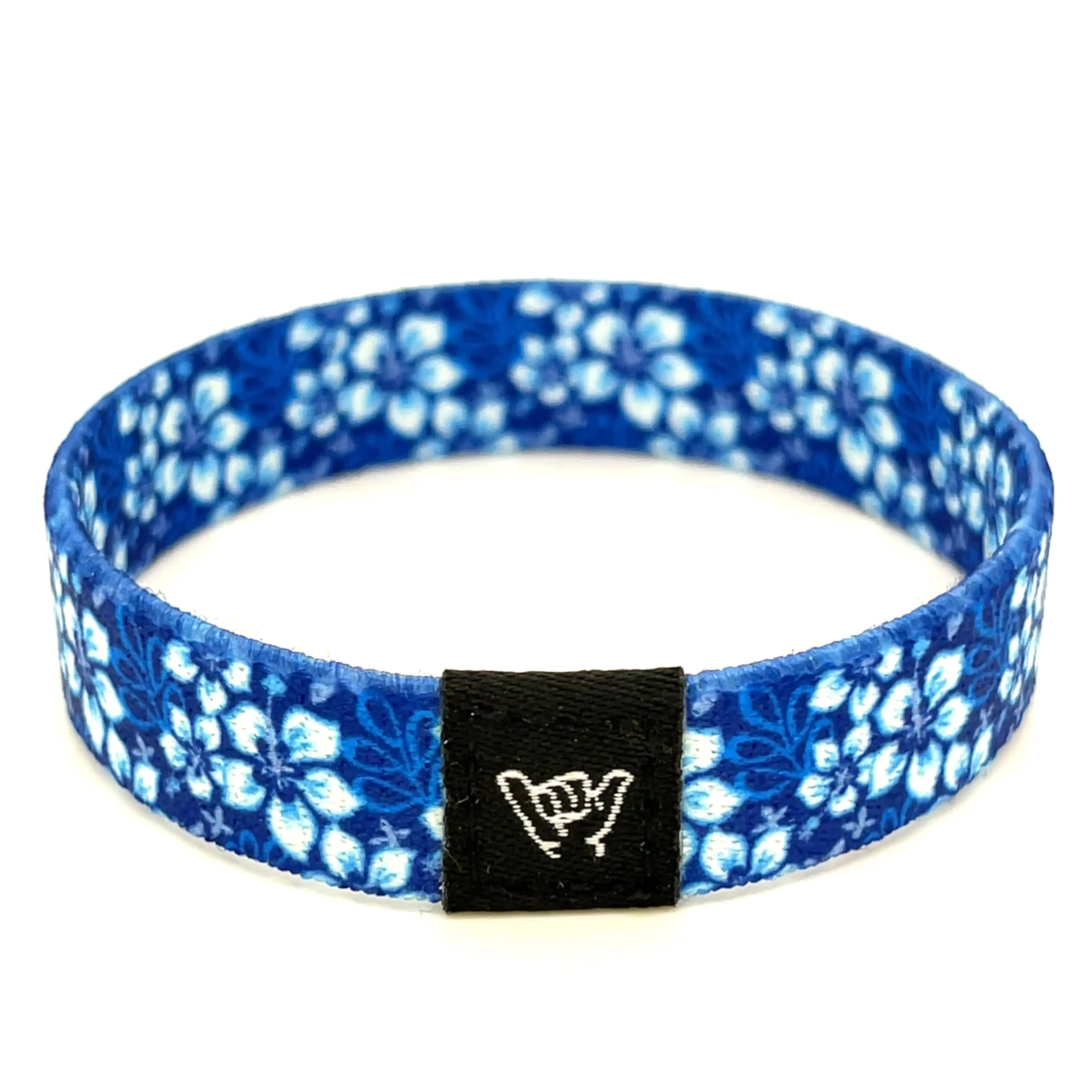 HANG LOOSE BANDS Pualani Elastic Blend Wristband Bracelet - Fashion Costume Jewelry Accessory, Beachwear Stretch-Fit Bangle, Chlorine Safe, Surf Print, Machine Washable, Easy Care, Extra Small 5.5/Large or Anklet 8.5