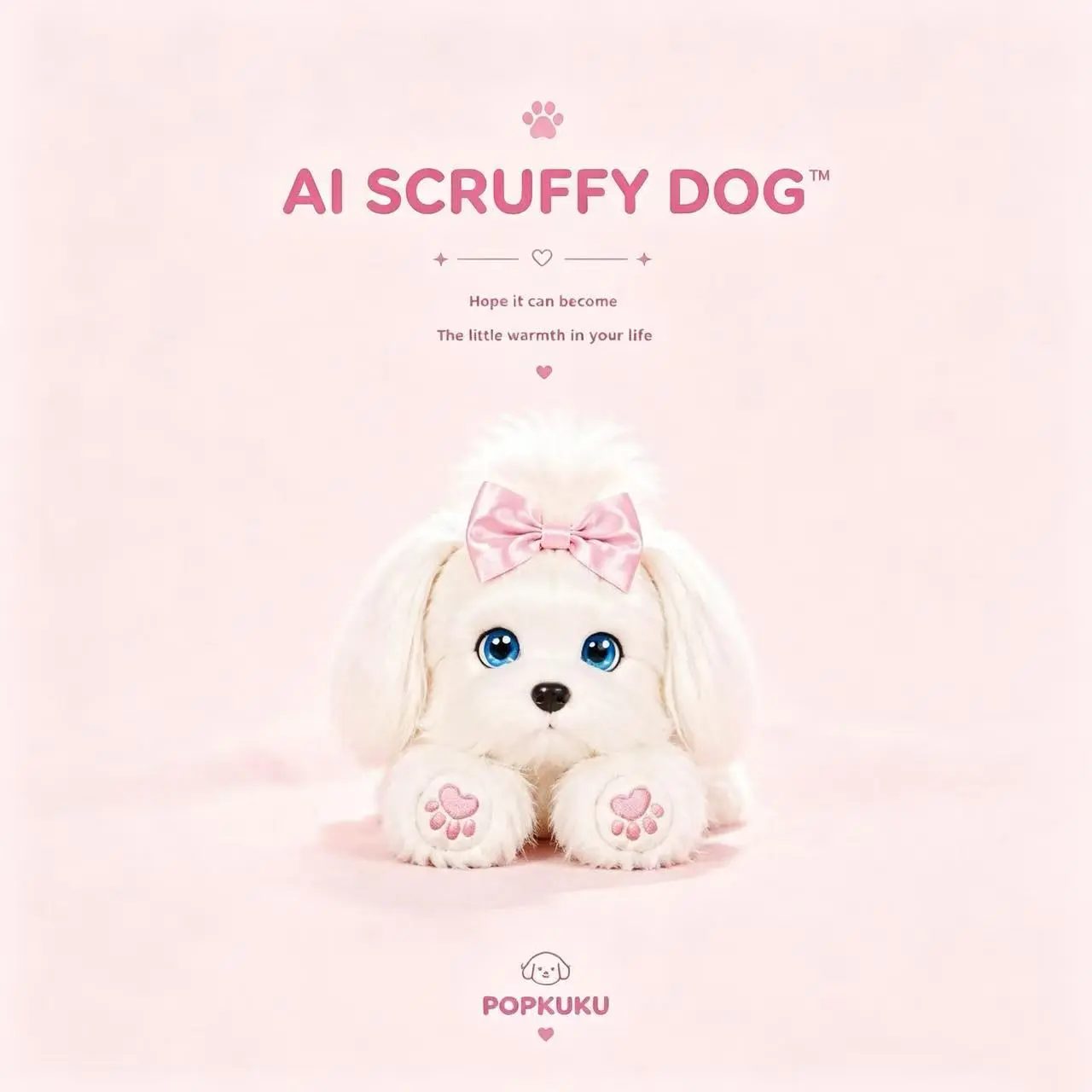 AI Companion Dog, Interactive Smart Plush Puppy, Electronic Talking Stuffed Animal Toy, Touch Sensitive Companion Gift for Kids