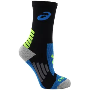 ASICS Mens Gold Ribbon Rally Crew Socks Training Athletic Athletic - Black