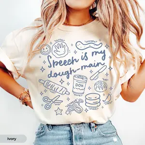 Comfort Colors  SLP Shirt for Speech Language Pathologist Speech Therapy Assistant Tee Gift for SLPs Comfort Colors Play Therapy Speech Therapist shirt Cotton Fabric Top Womenswear