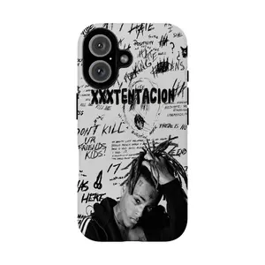 XXXTentacion-Themed 2-in-1 Film-Integrated Phone Case — Compatible with iPhone 12, 13, 14, 15, 16, 17 Series. Ultra-Slim Hard Case: Wear-Resistant & Scratch-Proof. The Perfect Gift Choice — The Ultimate Phone Case for Top Fans.