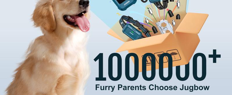 Jugbow Dog Training Collar - 4200FT with Remote, 4 Training Modes,Security Lock, IPX8 Waterproof, Rechargeable e-Collar for All Breeds,Blue 2dogs-DT68