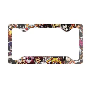 Anime License Plate Cover, Anime Lovers, Metal License Plate Frame, Fits Cars and Trucks, Express Yourself, Funny License Plate, Japanese