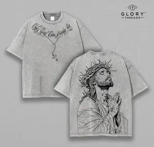 Only God Can Judge Me Jesus T-Shirt Washed Christian Graphic Tee Oversized Cotton Streetwear Summer Clothing Gymwear Faith-Based Shirt Aesthetic Menswear Gift for Believers Bible Verse Church Outfit
