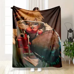 Anime Character Flannel Blanket Modern Manga Boy Graphic Print UltraSoft Breathable Lightweight Durable Material Bedroom Living Room Sofa Couch Travel Camping Birthday Gift summerwins Summervibes, dealsforyou, midyearsale, restock, dealsforyoudays, DFYD