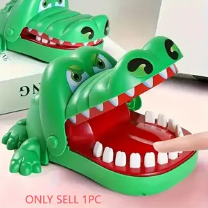 Interactive Crocodile Game Toy Box Set, Prank Prop, Party Gift, Group Entertainment, Birthday Present, Christmas Gift, Family Game, Travel Game, Pocket Game, Interactive Gameplay, Compact And Portable