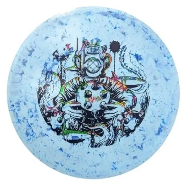 Doomsday Depth Charge Disc Golf Putter, Rugged Design for Optimal Control and Precision Play, Game, Flexible Rim, Speckled Finish, 180G