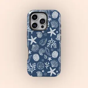 Seashell Phone Case Ocean Cell Phone Case Aesthetic Summer Phone Cover Beach iPhone 16 15 14 13 12 11 Pro Max