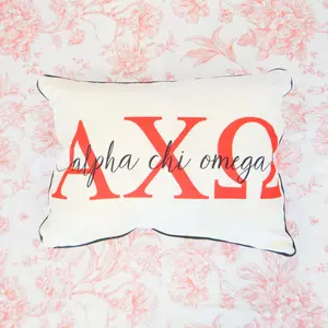 Sorority Letter Overlap Pillow