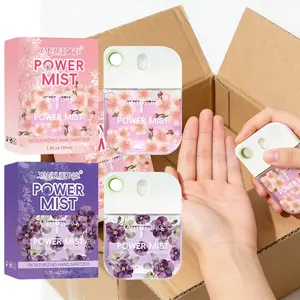 Wash free hand washing spray, sweet cherry blossom+gentle violet double style, fast drying, refreshing and non greasy, portable without water washing, cleaning at home and office, cleaning hands after unpacking express
