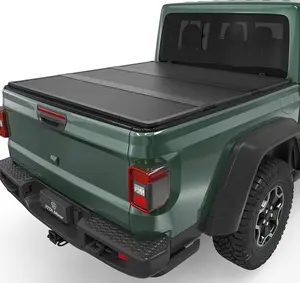 OEDRO Tailored 5ft Bed FRP Hard Tri-Fold Truck Bed Tonneau Cover Fits for Jeep Gladiator 2020-2025 JT w/or w/o Trail Rail System