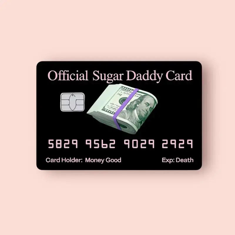 Official Sugar Daddy Card Credit Card Sticker Debit Skin Decal Cover