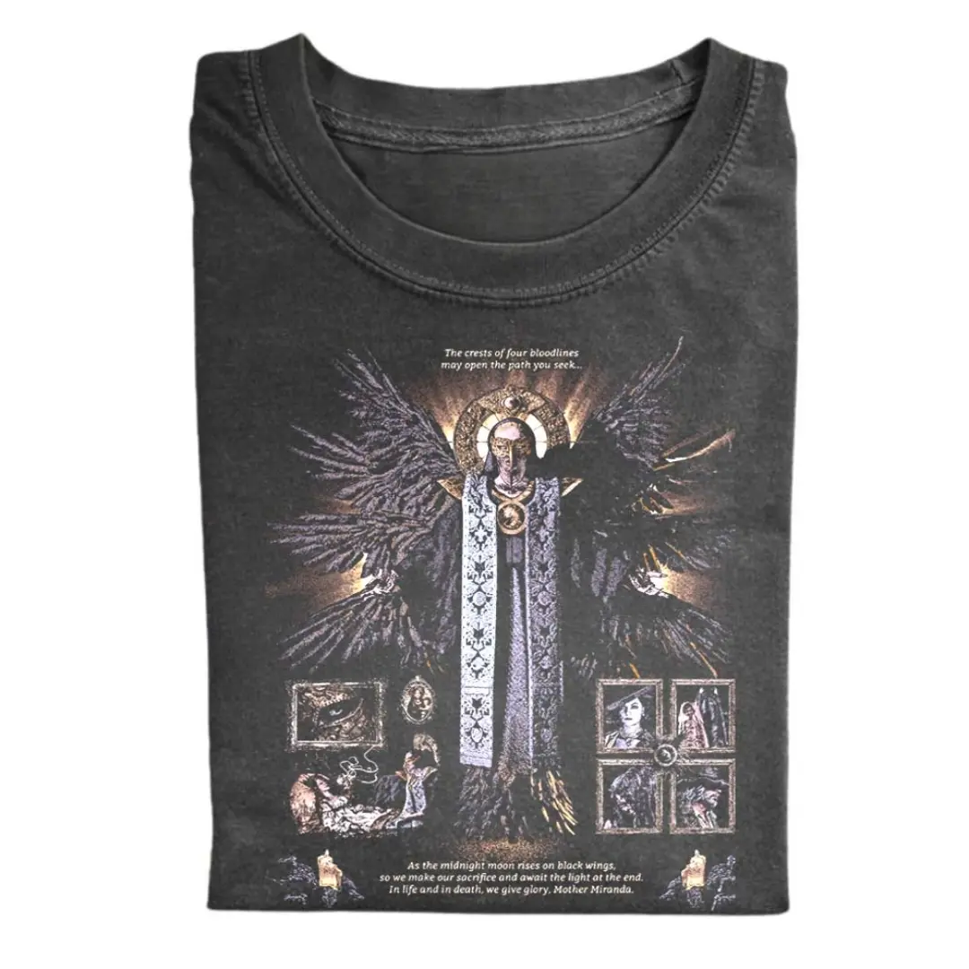 Vintage The Mother Miranda Resident Evil Village Comfort Color Shirt, Cult Leader Game Shirt, Resident Evil Horror Shirt, Gift for Men, Gift for Women, Crew Neck T-shirt, Trending T-shirt