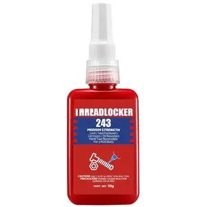 Thread Locker Blue 243 - Removable Threadlocker Metal Glue for Nuts, , Fasteners Medium Strength Screw Compound to  Loosening &  1.69 Oz/50 ml