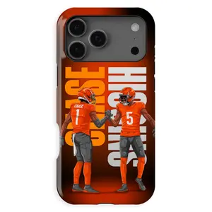 AllStar, Chase X Higgins Duos Orange MagSafe Tough Phone Case, For iPhone Series 11 To 17 ProMax, Full Body Shockproof Design, Dual Layer Drop Protection, Ohio Sports Fan Gift