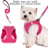 1pc Walk-In Dog Harness and Leash Set, Puppy Harness and Leash, Breathable Mesh, Reflective Strip, Soft Lightweight Pet Vest, Walking Harness, Suitable for Small Dogs and Puppies