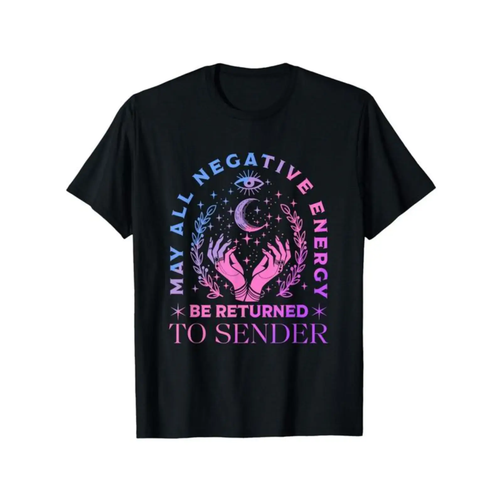 Magic Moon T-Shirt - Unisex 100% Cotton Relaxed Fit Tee with Celestial Graphic Print, Slight Stretch & Elastic Comfort, Machine Washable,  for Casual & Outdoor Wear, Allseason Apparel |   Mystical Design |   Comfortable Clothing