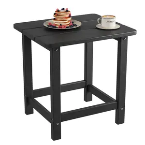 GAOMON Multi-Color HDPE Solid Square Adirondack Outdoor Side Table, Robust Side Tables, Portable Easy-to-Assemble Porch Garden Furniture - SummerVibes