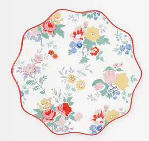 Vintage Floral Dinner Plates