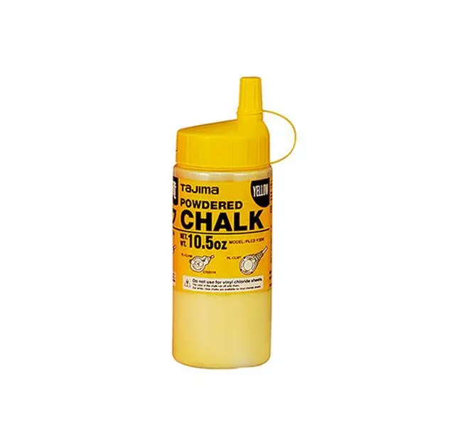 Tajima Tool Micro Chalk, Ultra-Fine Chalk with Easy-Fill Nozzle, 300g/10.5 oz, Yellow PLC2-Y300