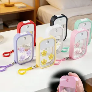 45ML Portable Refillable Makeup Card Spray Bottle with Cherry Blossom Design, Ideal for Travel, Weddings, and Gifts for All Occasions, Cosmetics Makeup Tools