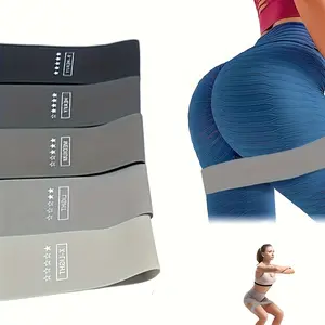 Gradient Anti-Slip Elastic Sport Band, Heavy Exercise Bands, Glute Resistance Ring + Squat Training Belt Combo, Home Multi-Scene Fitness Equipment Set